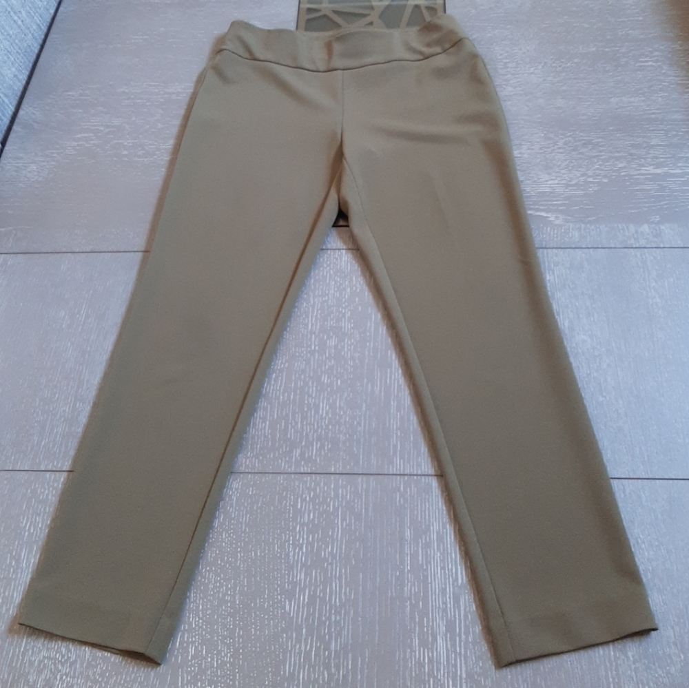 Nine West Olive Green Ankle Pull On Elastic Waistband Pants